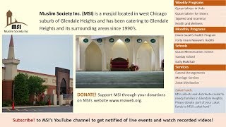 MSI Jumuah Kutbah | Apr 19 2019 | First Prayer