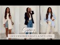 SPRING ACCESSORIES HAUL &amp; STYLING - TOPSHOP, ASOS, RUSSELL &amp; BROMLEY | RACHEL HOLLAND