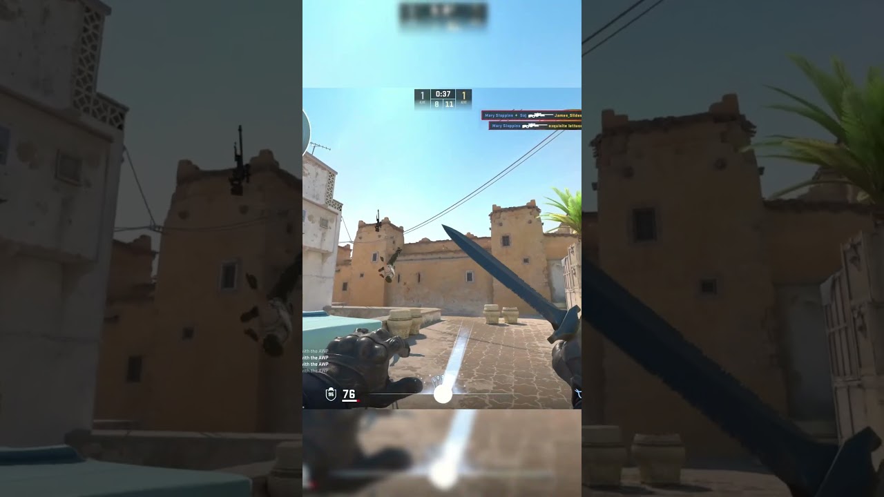 1 VS 5 ACE HOLDING A BOMB SITE ON DUST2 IN CS2 