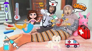 Funny Drama 😂🤣 Mermaid Gives Birth to Triplets at the Midwife Help ️😂🥰