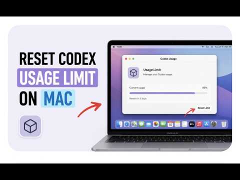How to Reset Codex Usage Limit on Mac