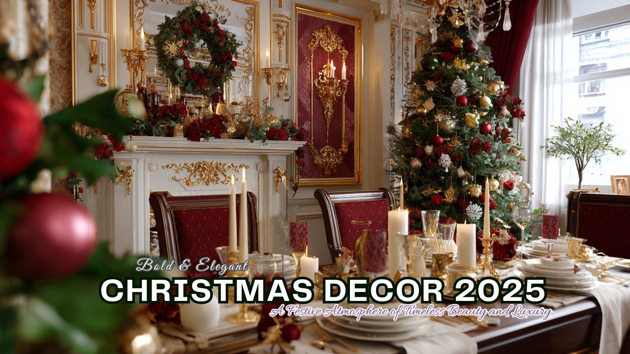 🎄Смелые и элегантные идеи рождественского декора 2025: праздничная атмосфера вечной красоты и рос...