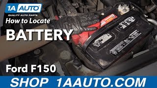 How to Locate Battery 09-14 Ford F-150