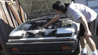 1987 Toyota Corolla SR5 AE86 5 month cold start with rod knock