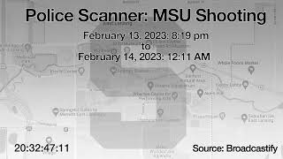 Audio + Transcript: Michigan State University Shooting Incident - Police Scanner - February 13, 2023