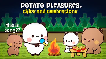 Potato Pleasures🍠🥔CHIPS and Celebrations🥰🤗| Animation stories | Bubu Dudu Cuties