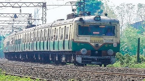 Fast Accelerating EMU Train Smoothly Skips a Curve | HWH-BDC EMU Local | Eastern Railway