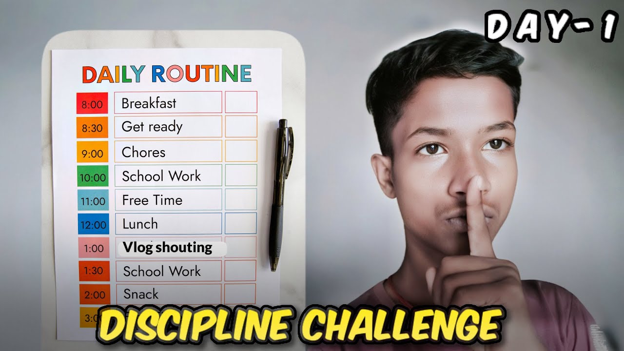 Discipline challange ( DAY - 1) 😀 || Daily vlog 2025 - YouTube