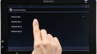 Ricoh Smart Operation Panel Smart Interface - Setting soft function keys screenshot 3