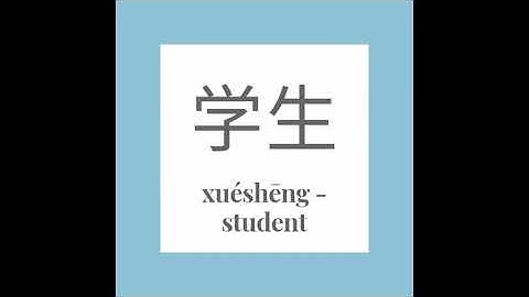 Write the Chinese word 学生 (xuéshēng) - student. With stroke order and pronunciation
