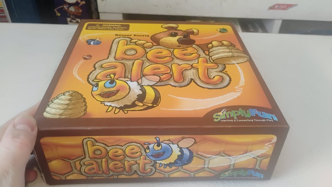 Unboxing Bee Alert board game 