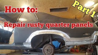 How to repair rusty quarter panels part 1