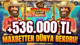 Big Bass Splash 🐠 | İşte Maxwi̇n! 225Tl İle +530.000Tl Slot Dünya Rekoru! Splash Takti̇kleri̇!