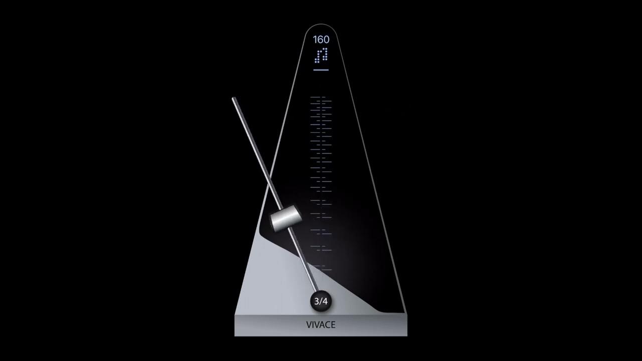 BPM 160 Tempo Metronome（メトロノーム）3拍子 YouTube