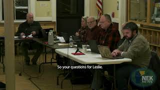 St Johnsbury Select Board Feb 9 2026 Arcade Miles cleanup Tier 1B tabled downtown update