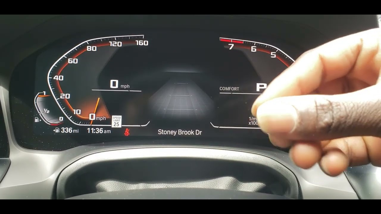 BMW iDrive 7 Instrument Cluster Power Meter Vs. Tachometer YouTube