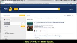 Project Muse Tutorial