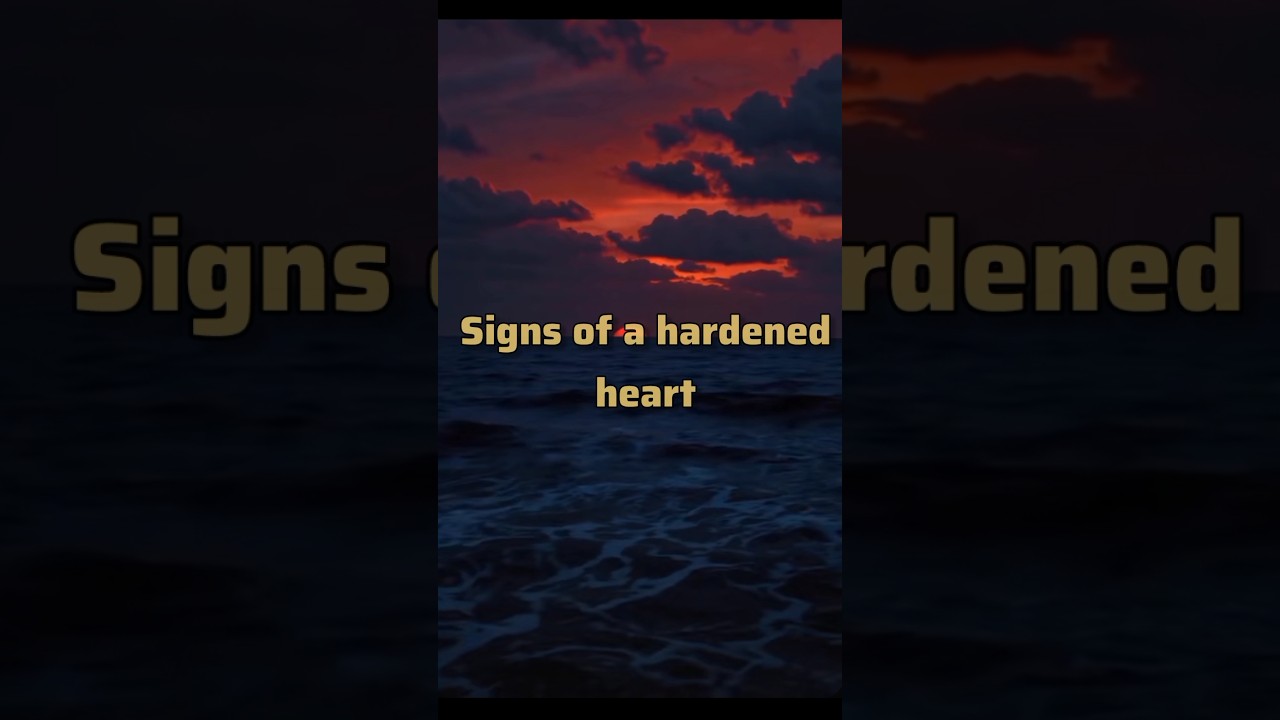 “Signs Your Heart Is Hardening (A Wake-Up Reminder)”🥀