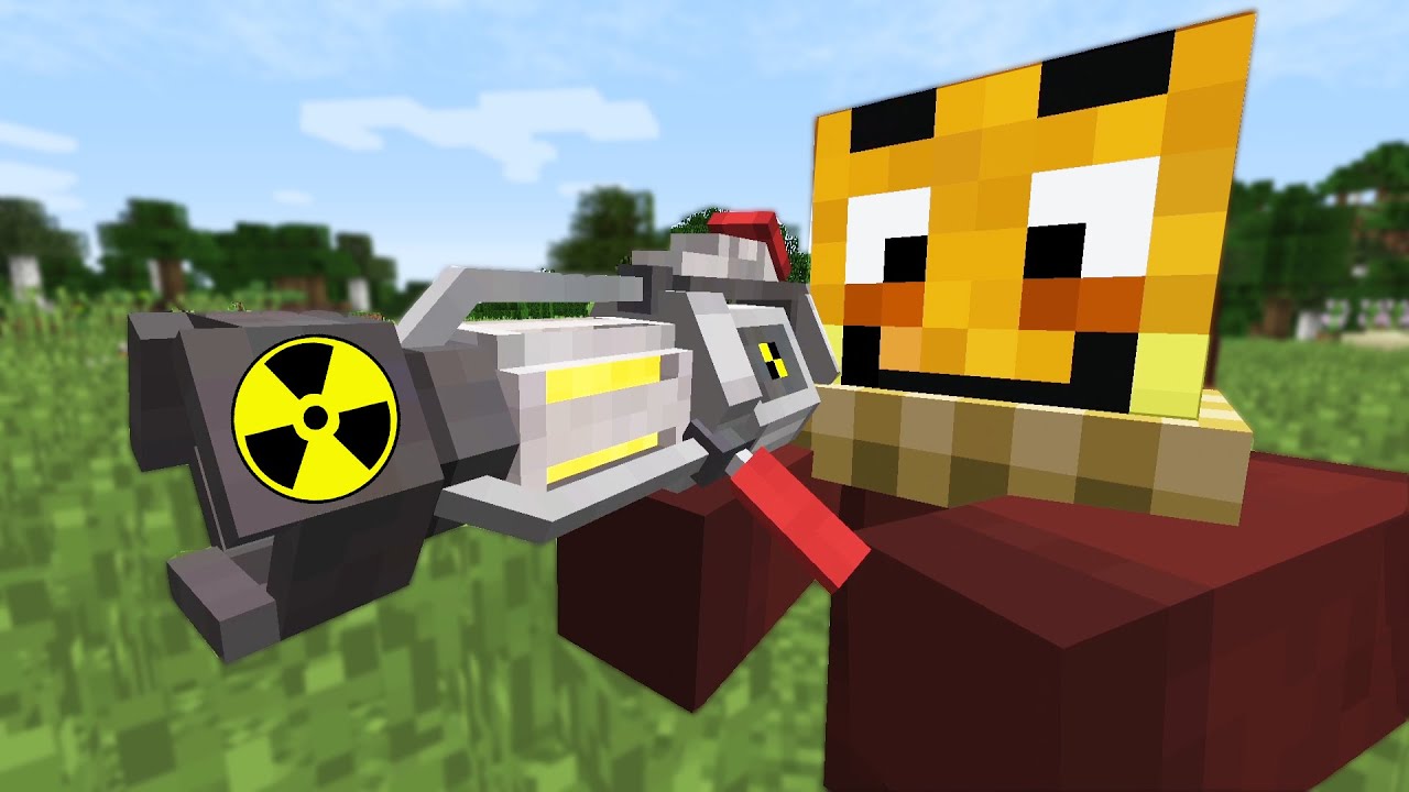 24 Stunden in Minecraft überleben (mit ALIEN Waffen)