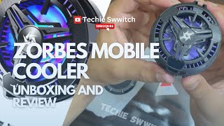 zorbes phone cooler gaming fan with magsafe review || techie swwitch