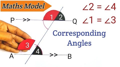 Corresponding Angles Maths Model | Maths Working Model | Maths Project Work | Maths Activity