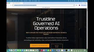 Trustline Demo Entry | Governed AI Operations