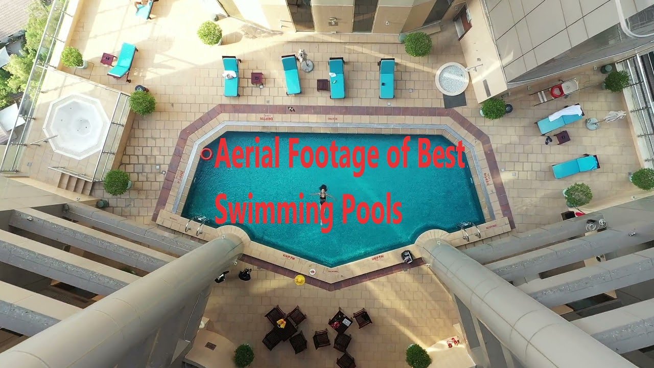 aerial footage of swimming pools-drone footage of swimming pool -beautiful swimming pool aerial view