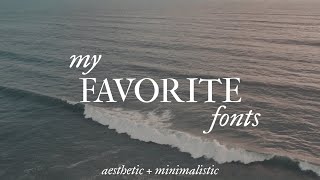 MY FAVORITE FREE FONTS | minimalistic & aesthetic screenshot 4