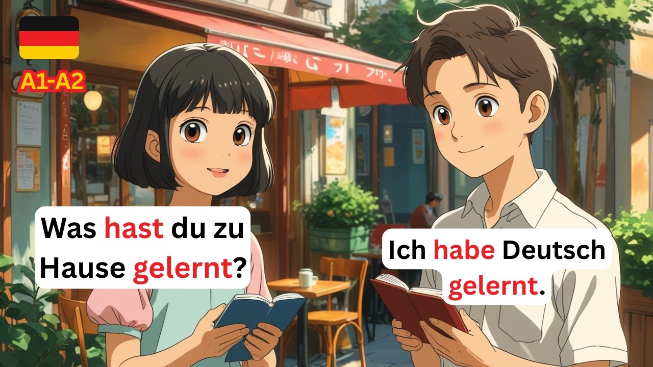 Deutsch A1–A2 | Daily Life Conversations in Perfekt | 100 Easy Questions & Answers