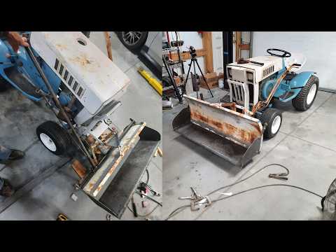 Garden Tractor loader,  scoop dump bucket