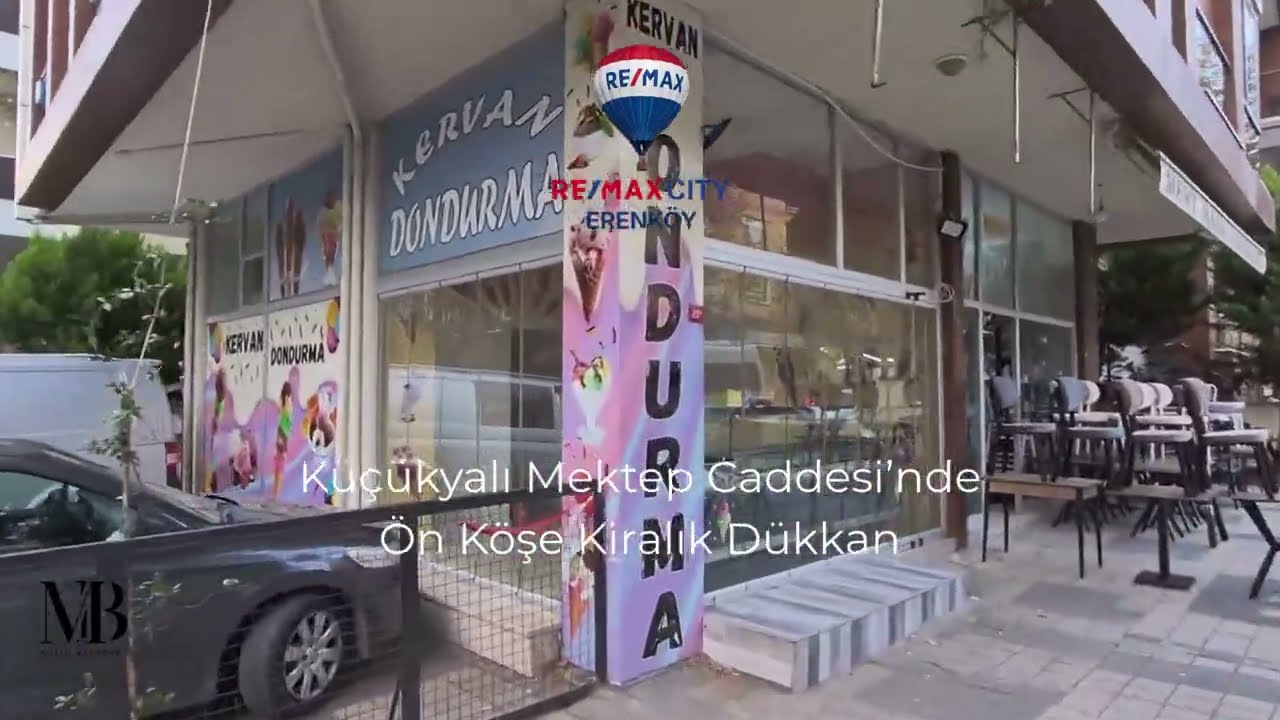 KÜÇÜKYALI MEKTEP CADDESİ'NDE KİRALIK DEPOLU TUVALETLİ KÖŞE DÜKKAN 