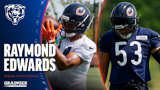 Kalif Raymond T J Edwards talk talent on Bears roster Press Conference