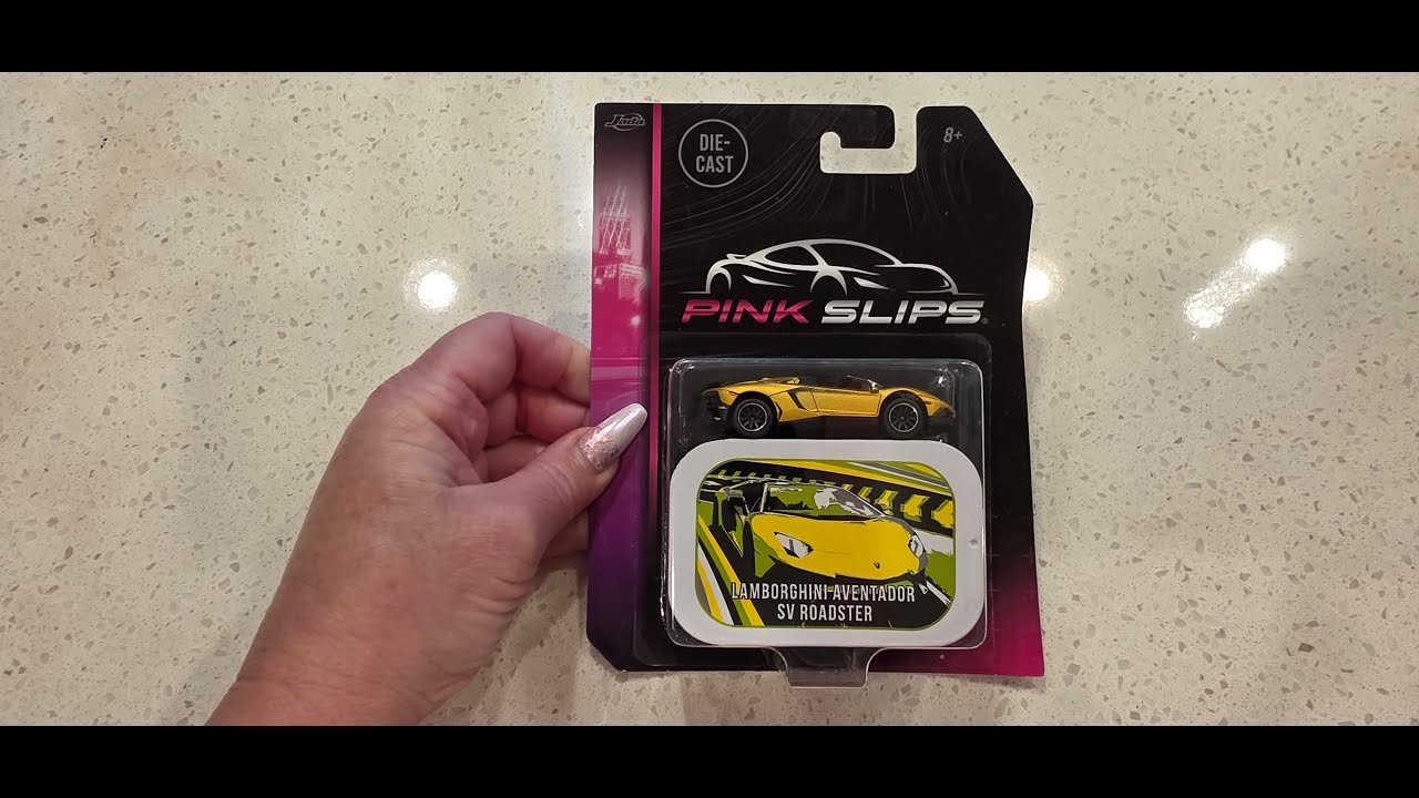 Распаковка и демонстрация модели Jada Majorette Pink Slip Lamborghini Adventador SV Roadster!