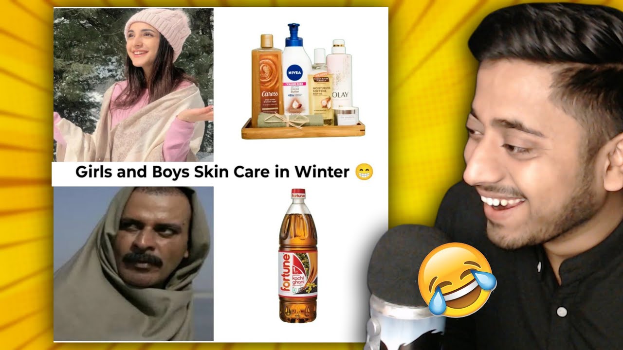 Winter Skin Care: Girls vs Boys Winter Funny Memes Reaction 🤣[37/380]