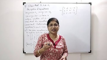 Matrix I System of Non-Homogeneous Linear Equation I Problem 5 I Complete Concept I Rashi Jain