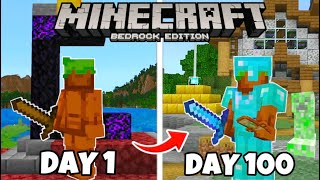 100 Days In Minecraft Bedrock Edition