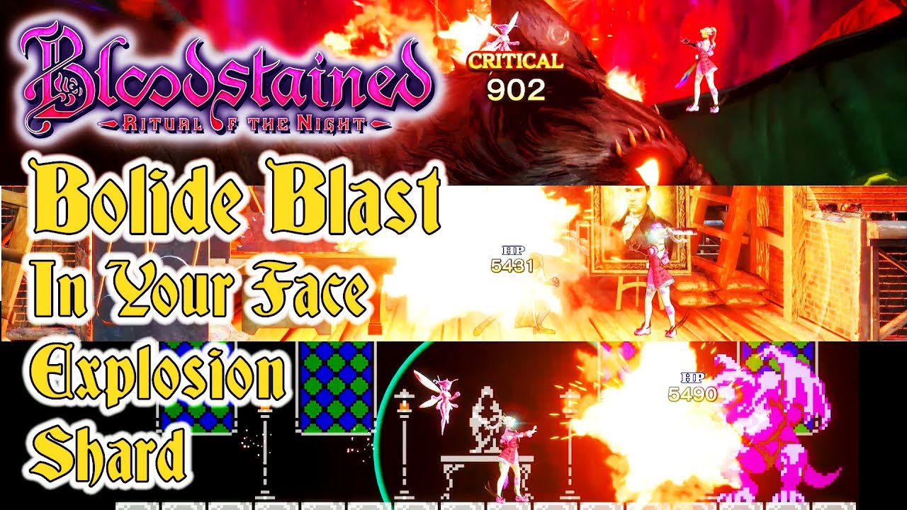 BOLIDE BLAST IN YOUR FACE DIRECTIONAL SHARD VS BOSSES | BLOODSTAINED: RITUAL OF THE NIGHT