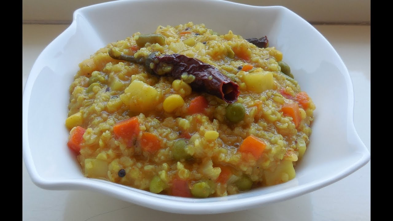 Dalia Khichadi Daliya pulao with Moong Dal Vegetable Dalia Khichadi