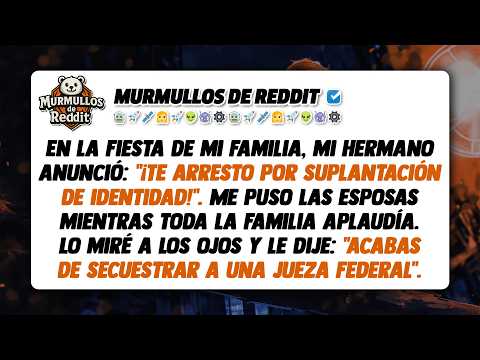 En la fiesta de mi familia, mi hermano anunció: "¡Te arresto!". Me puso las esposas.