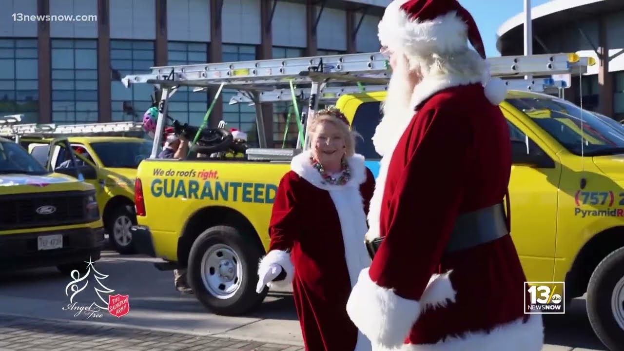 Surprising the Bell family with the Salvation Army's Angel Tree Program