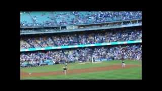 Adrian Gonzalez first debut with dodgers and home run