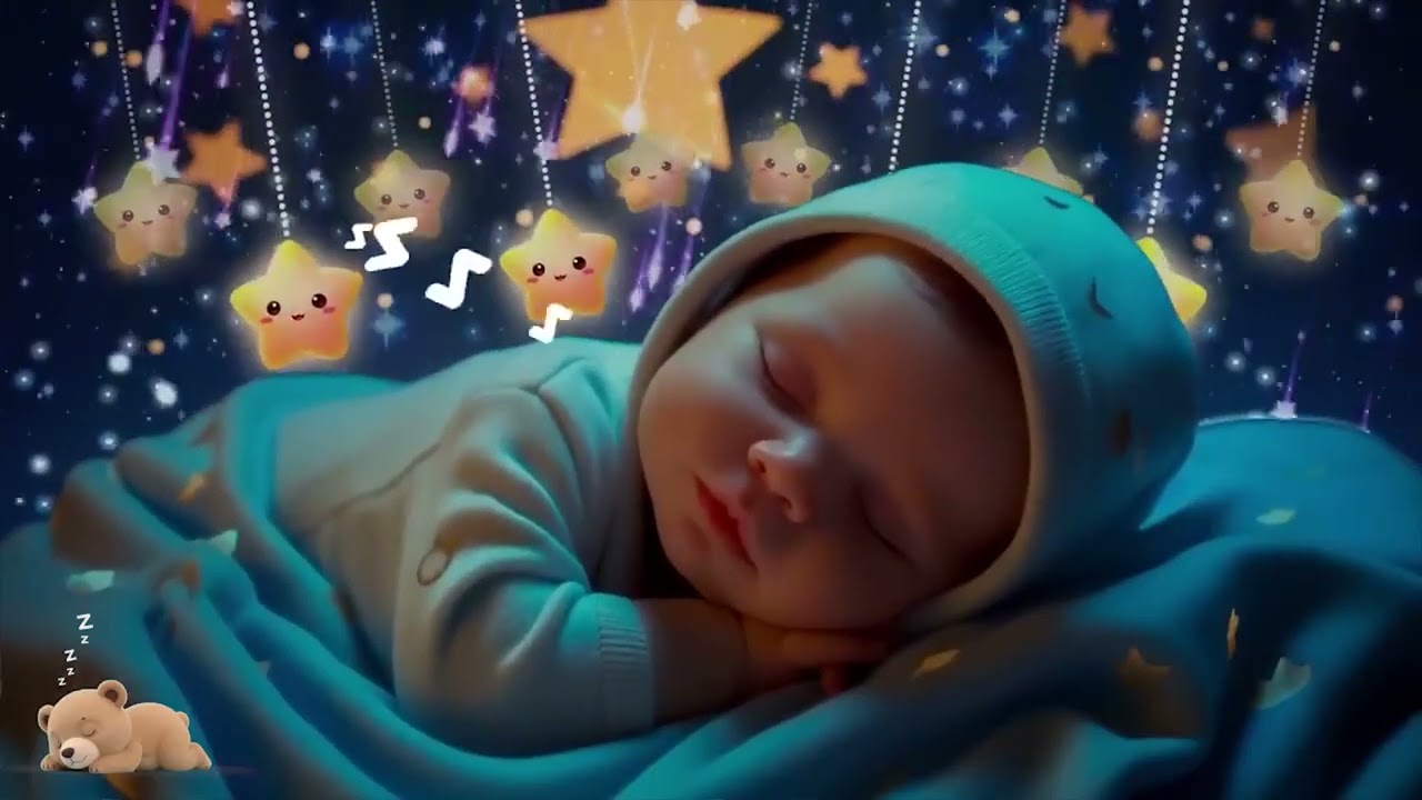 Baby Sleep Music 🎵 Mozart & Brahms Lullaby 🌙 Insomnia Relief Through Calming Music and Deep Sleep
