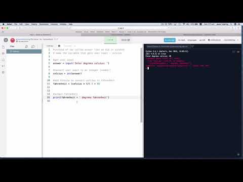VTCC Lesson 1.12 Celsius converter_concatenation