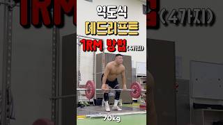 데드리프트 1RM 증가방법🔥