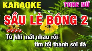 Karaoke Sầu Lẻ Bóng 2 Tone Nữ Nhạc Sống | Nguyễn Linh