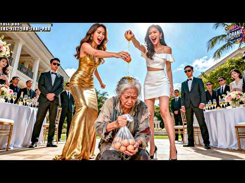 سيدة عجوز مليارديرة متنكرة في زي فقيرة تحضر البيض لاختبار أقارب زوجها فتتعرض للإهانة كالكلب