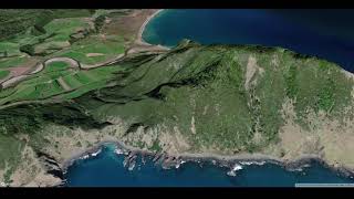 Hawai to Potaka MapBox 3D Animation Demo
