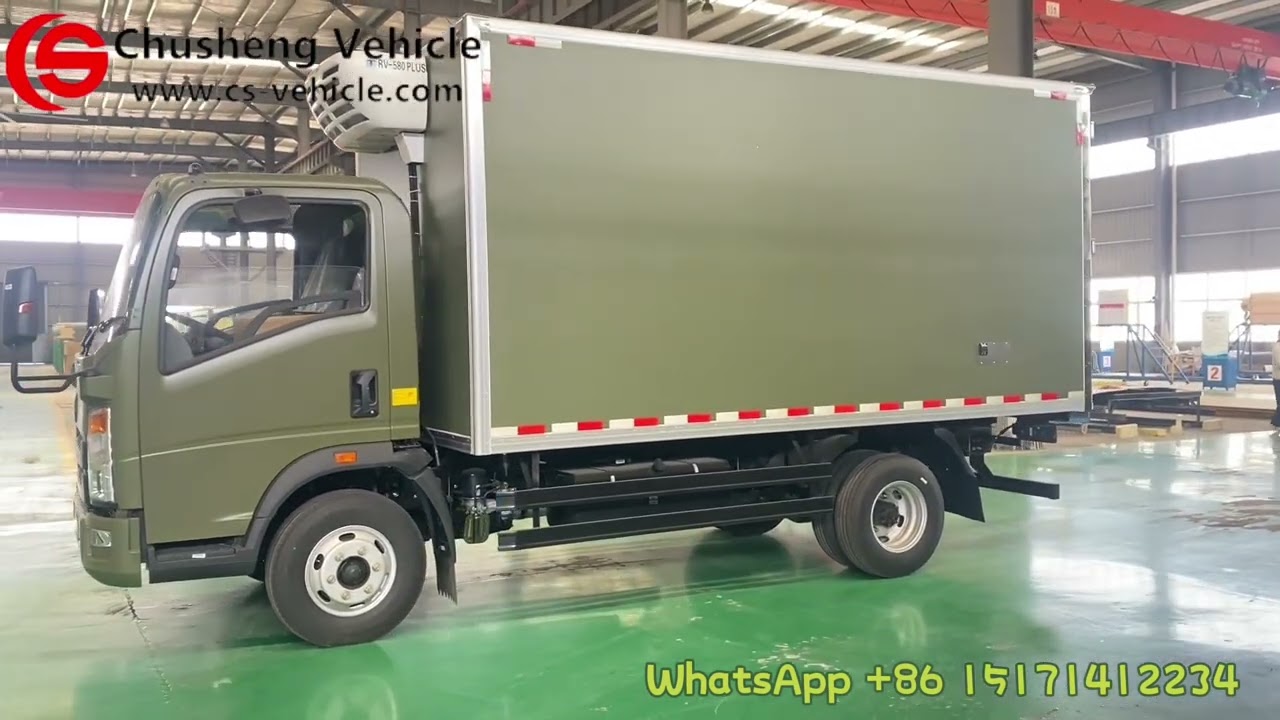 Sinotruk Howo Refrigerated Cooling Van Truck with Thermo King Freezer RV580 plus