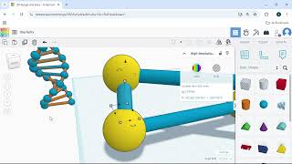 How to Make a DNA Helix Structure in Tinkercad!