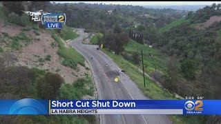Sinking Road Near La Habra Sinkhole Could Keep Major Shortcut Closed For A Year